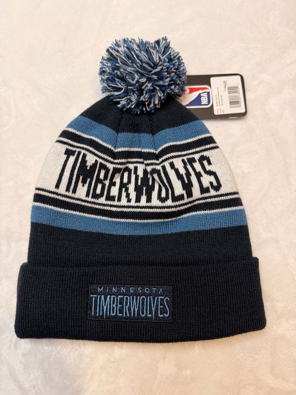 Minnesota Timberwolves NBA Youth Cuffed Knit Hat Beanie with Pom